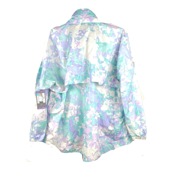 NWT Lauren James M &XXL Pastl Print Pullovr Anonak - Picture 5 of 5